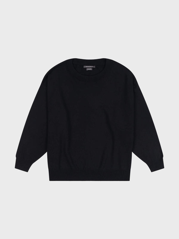Begg & Co Womens Jade Black Cashmere Sweater - Begg X Co