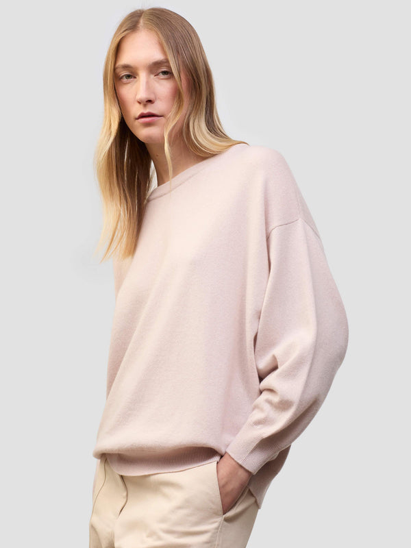 Begg & Co Womens Jade Haiku Pink Cashmere Sweater - Begg X Co