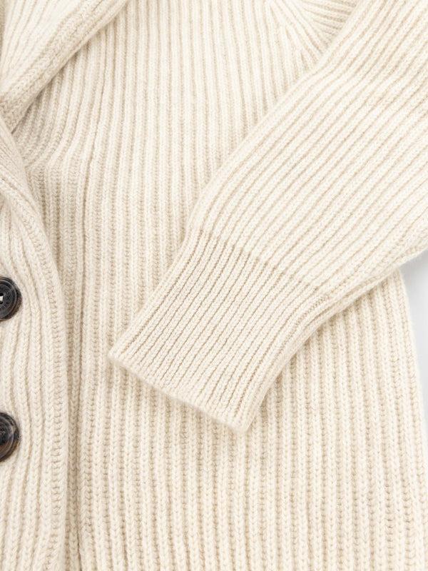 Begg & Co Womens Mini Yacht Bare Undyed Cashmere Cardigan - Begg X Co