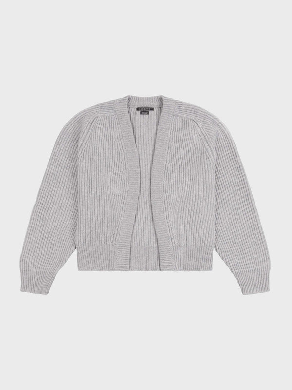 Begg & Co Womens Shrug Sanderling Grey Cashmere Cardigan - Begg X Co