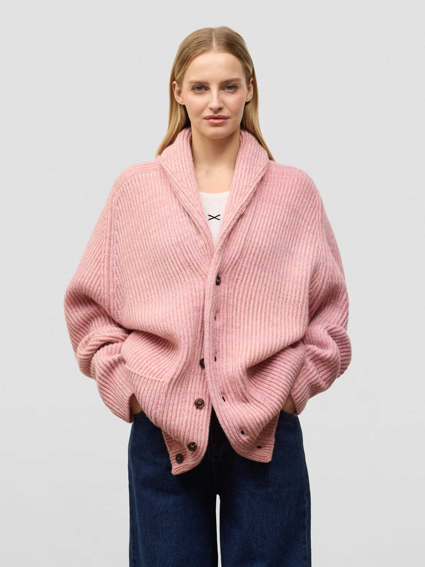 begg & co Womens Surfer Knitted Cashmere Cardigan Calendula Multi - Begg x Co