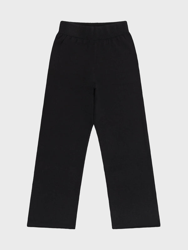Begg & Co Womens Vacation Black Cashmere Lounge Pants- Begg X Co
