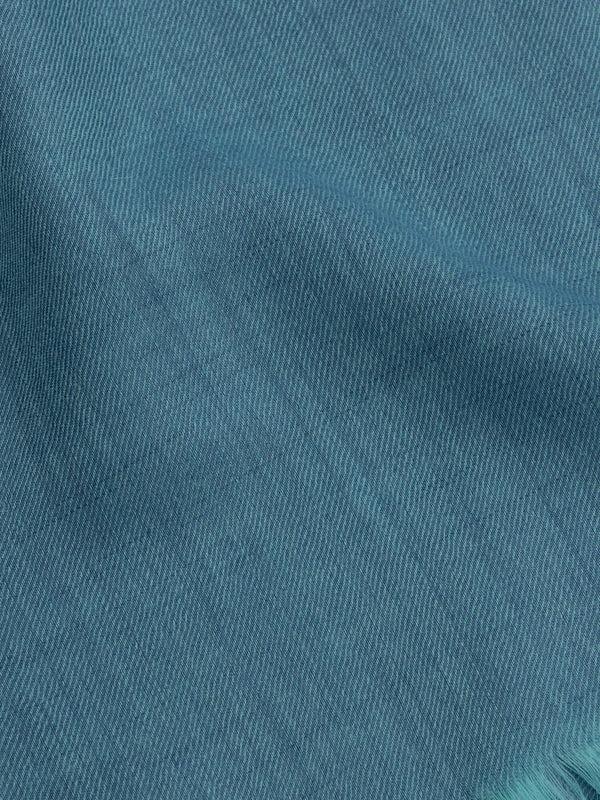 Begg & Co Womens Wispy Solid Powder Blue Lightweight Cashmere Scarf - Begg X Co