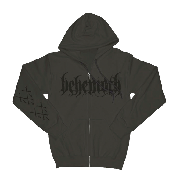 Behemoth 33 Laurel On Olive Zip Hoodie