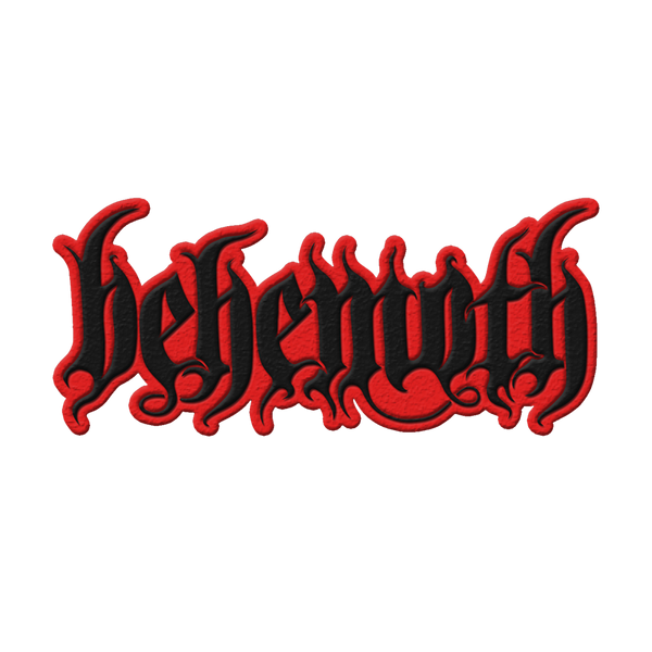 behemoth Behemoth Logo Die Cut Patch (Red/Black)