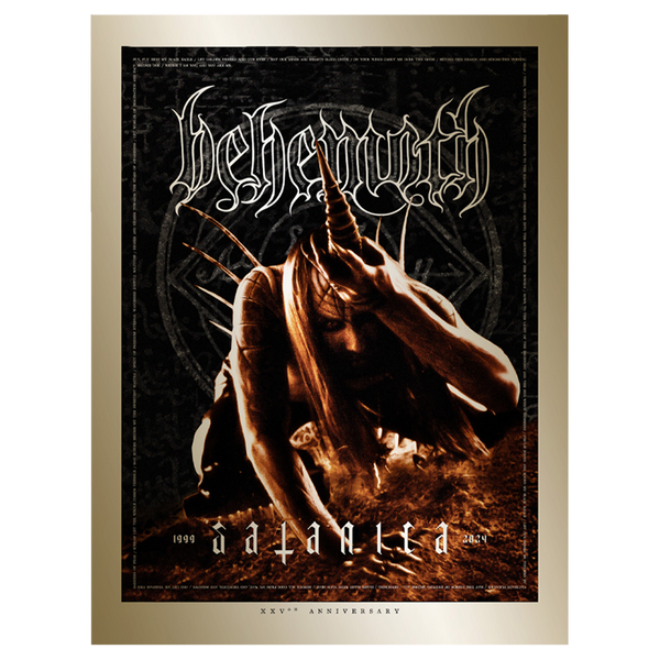 behemoth Satanica Anniversary Poster on Gold Foil