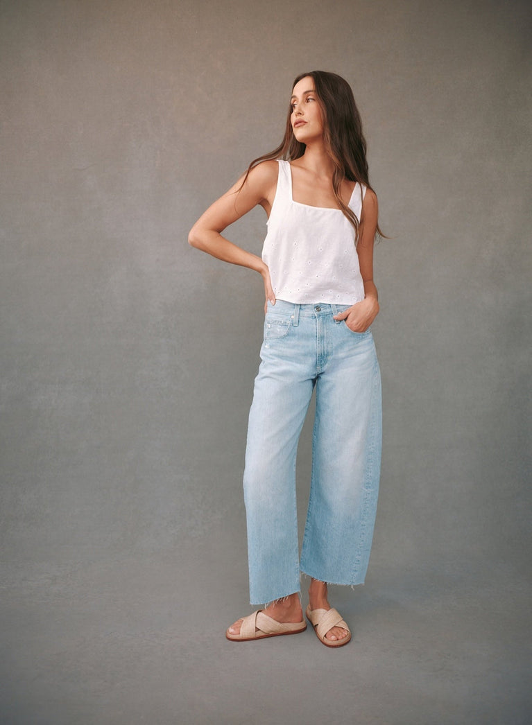 Bella Dahl AG Jeans Hattie Crop High Rise Barrel - Sunrise