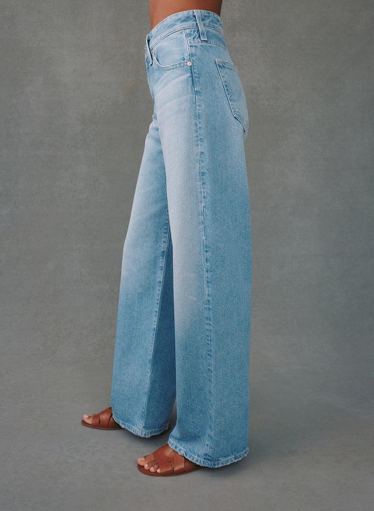 Bella Dahl AG Jeans Adria Low Rise Wide Leg - Siren