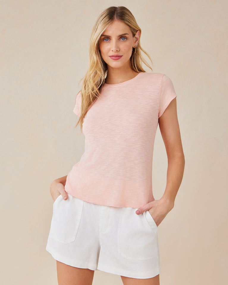 bella dahl Baby Crew Tee - Peach Fizz