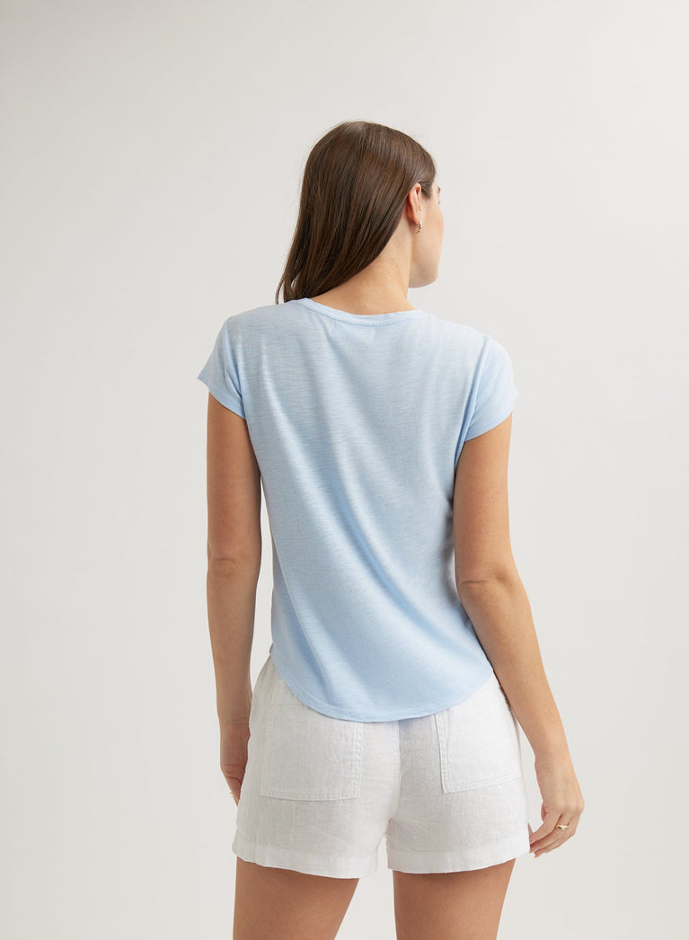 Bella Dahl Baby Crew Tee - Perennial Blue