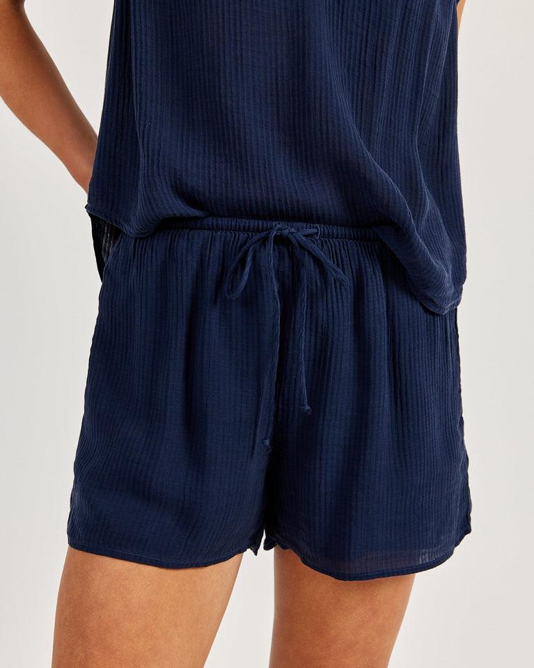bella dahl Beach Short - Italian Navy