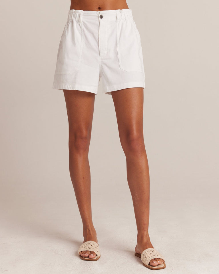 Bella Dahl Callie Ruffle Short - White