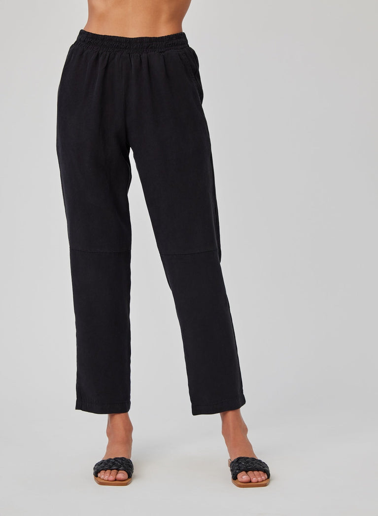 Bella Dahl Camille Track Pant - Black