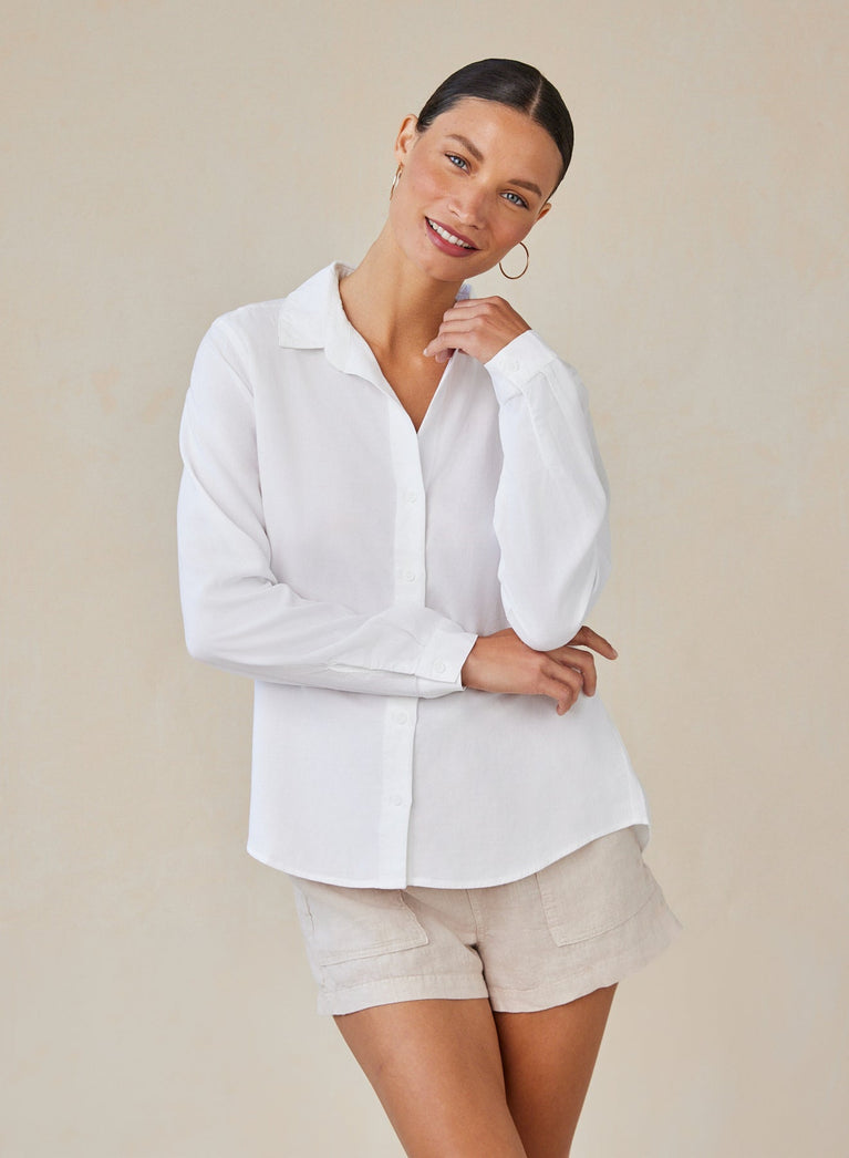 bella dahl Classic Button Down - White