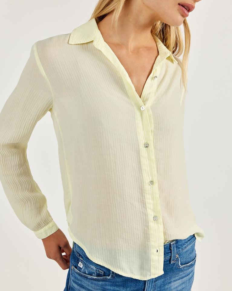 bella dahl Clean Front Button Down - Capri Lemon