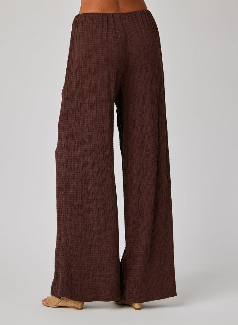 Bella Dahl Clean Wide Leg Pant - Chicory Brown