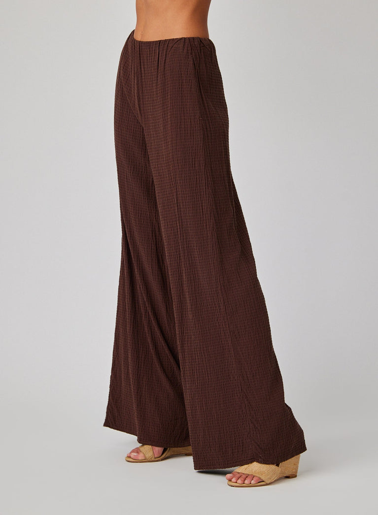 Bella Dahl Clean Wide Leg Pant - Chicory Brown