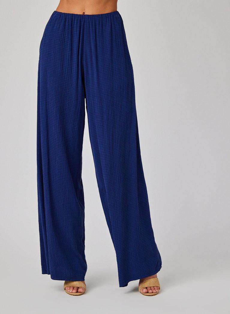 Bella Dahl Clean Wide Leg Pant - Navy Coast