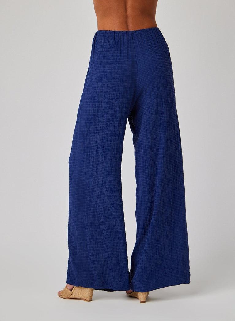 Bella Dahl Clean Wide Leg Pant - Navy Coast