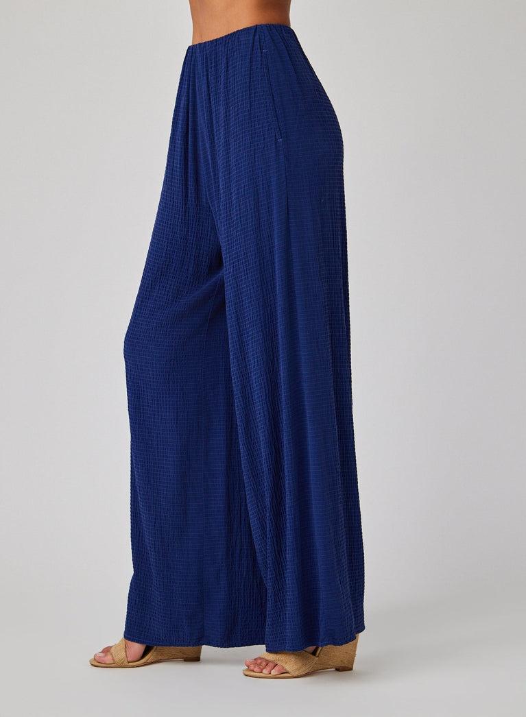 Bella Dahl Clean Wide Leg Pant - Navy Coast