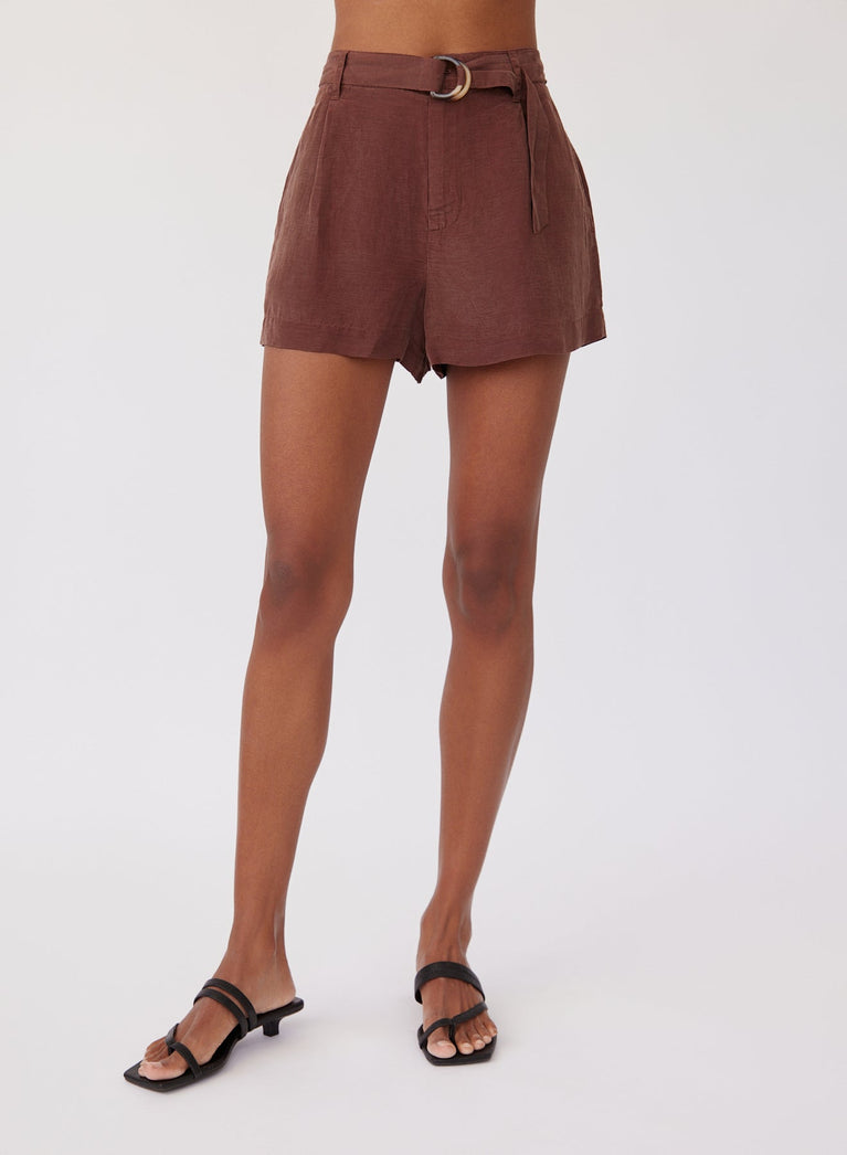 Bella Dahl D-Ring Sash Belt Short - Casablanca Brown