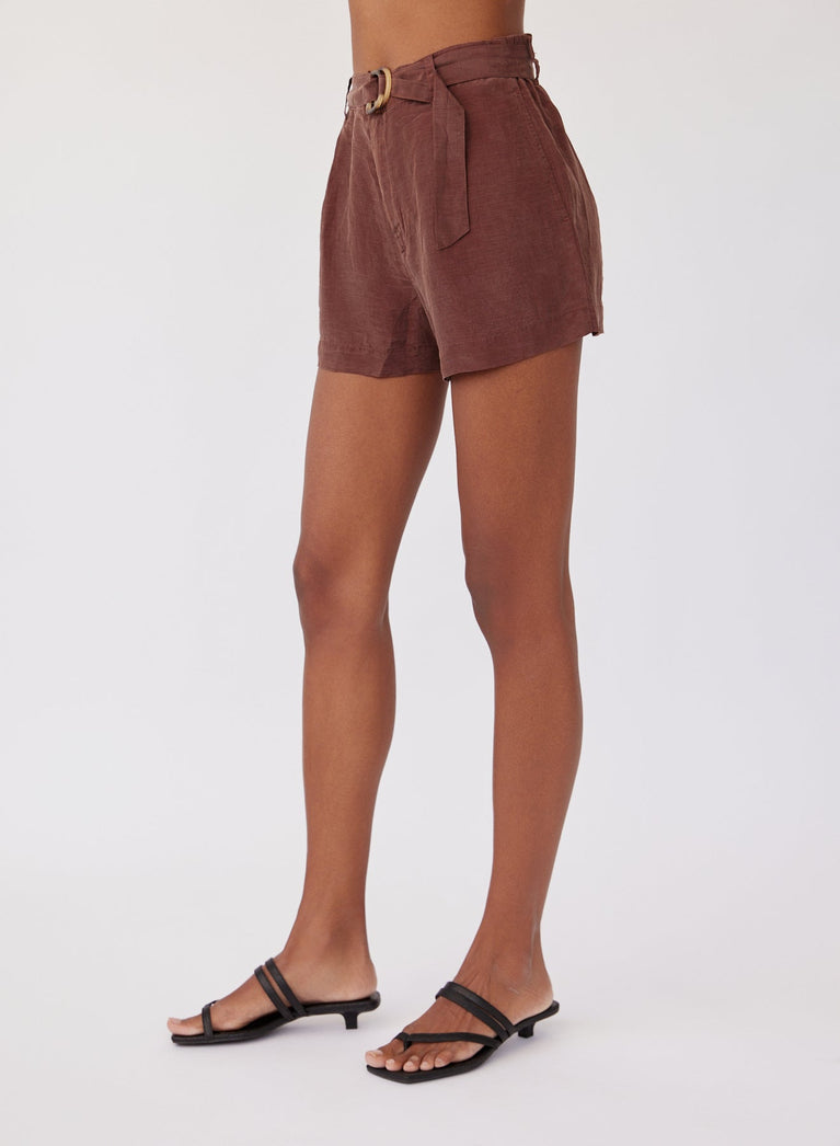Bella Dahl D-Ring Sash Belt Short - Casablanca Brown