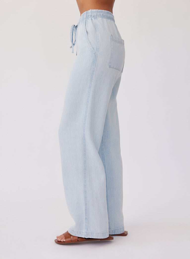 Bella Dahl Drawstring Pant - Oasis Spray Wash