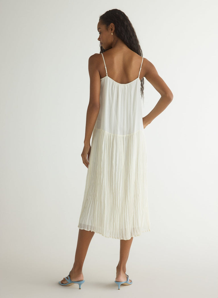 Bella Dahl Drop Waist Midi Dress - French Ivory