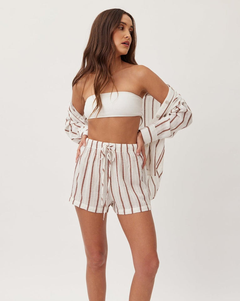 bella dahl Easy Short - Sienna Stripe