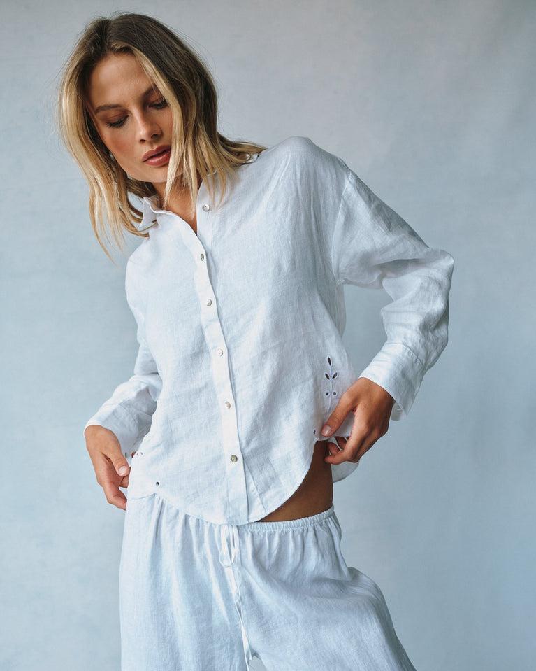 bella dahl Eyelet Embroidered Shirt - White