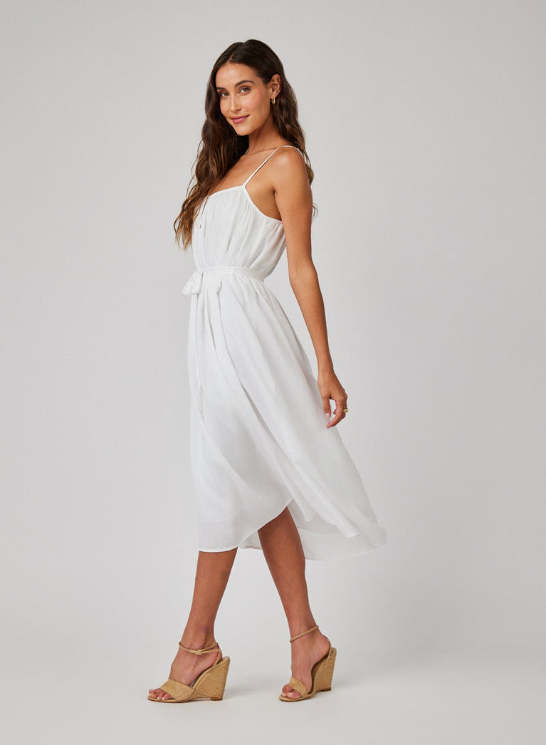 Bella Dahl Flowy Cami Maxi Dress - White