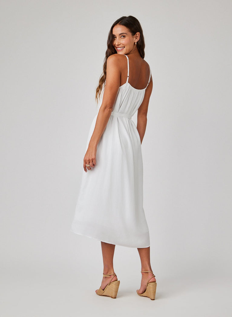 Bella Dahl Flowy Cami Maxi Dress - White