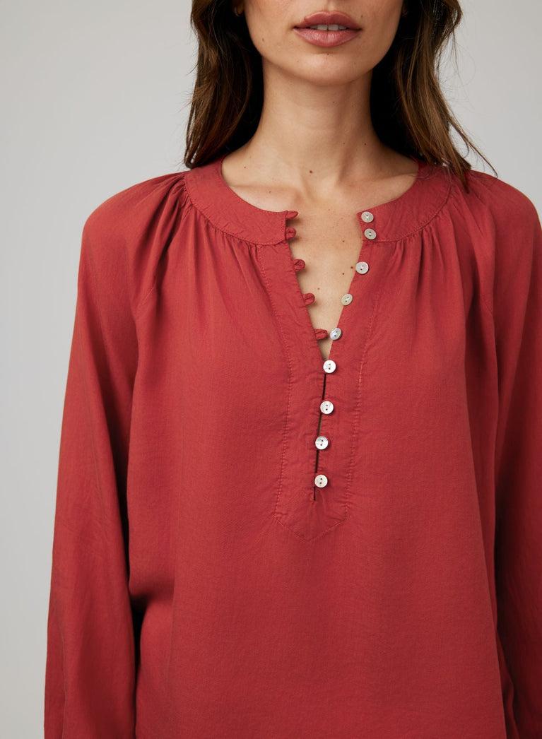 Bella Dahl Flowy Pullover Raglan - Jasper Rose