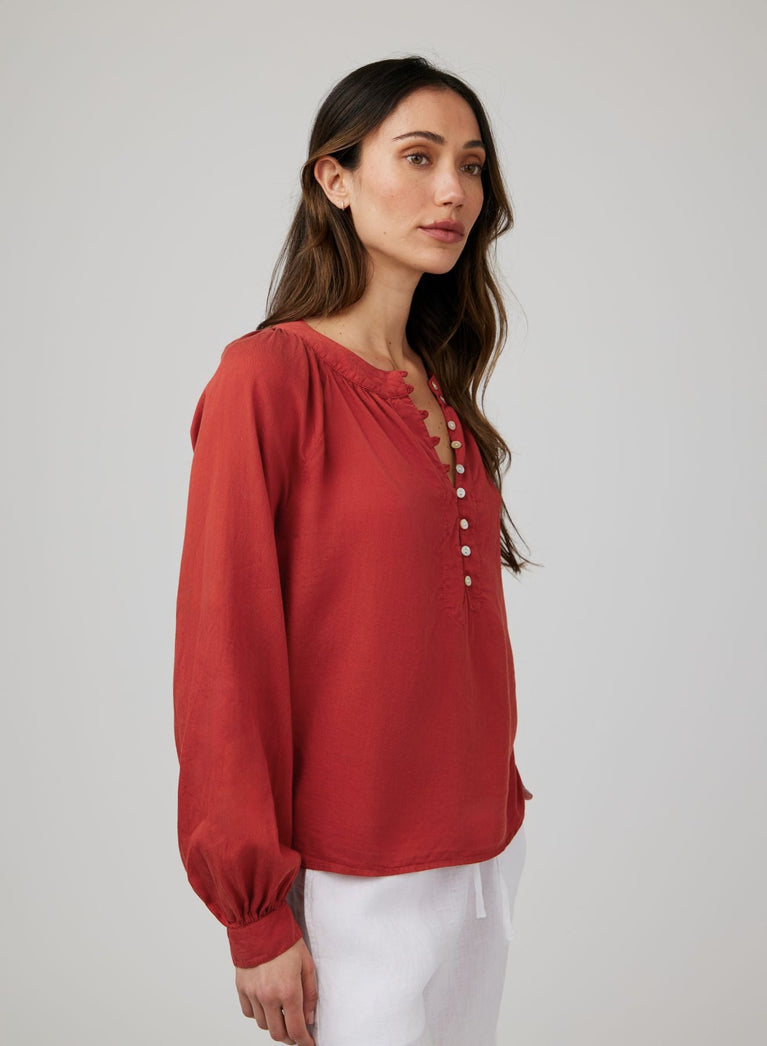 Bella Dahl Flowy Pullover Raglan - Jasper Rose