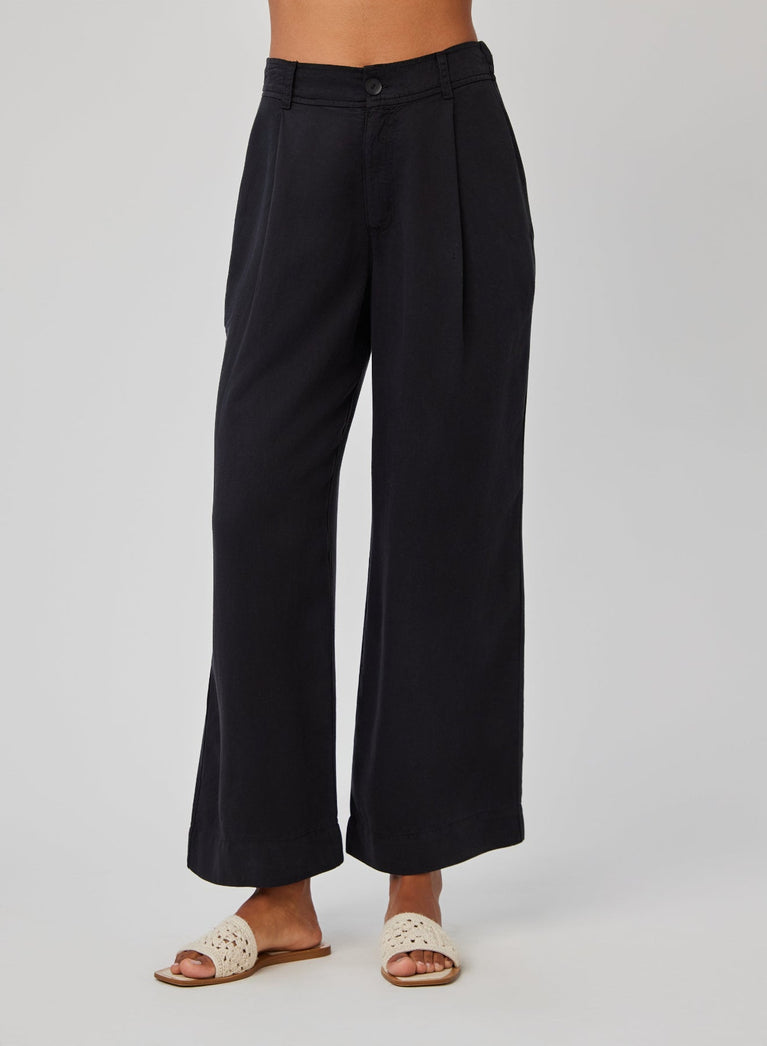 Bella Dahl Marina Pleated Pant - Black
