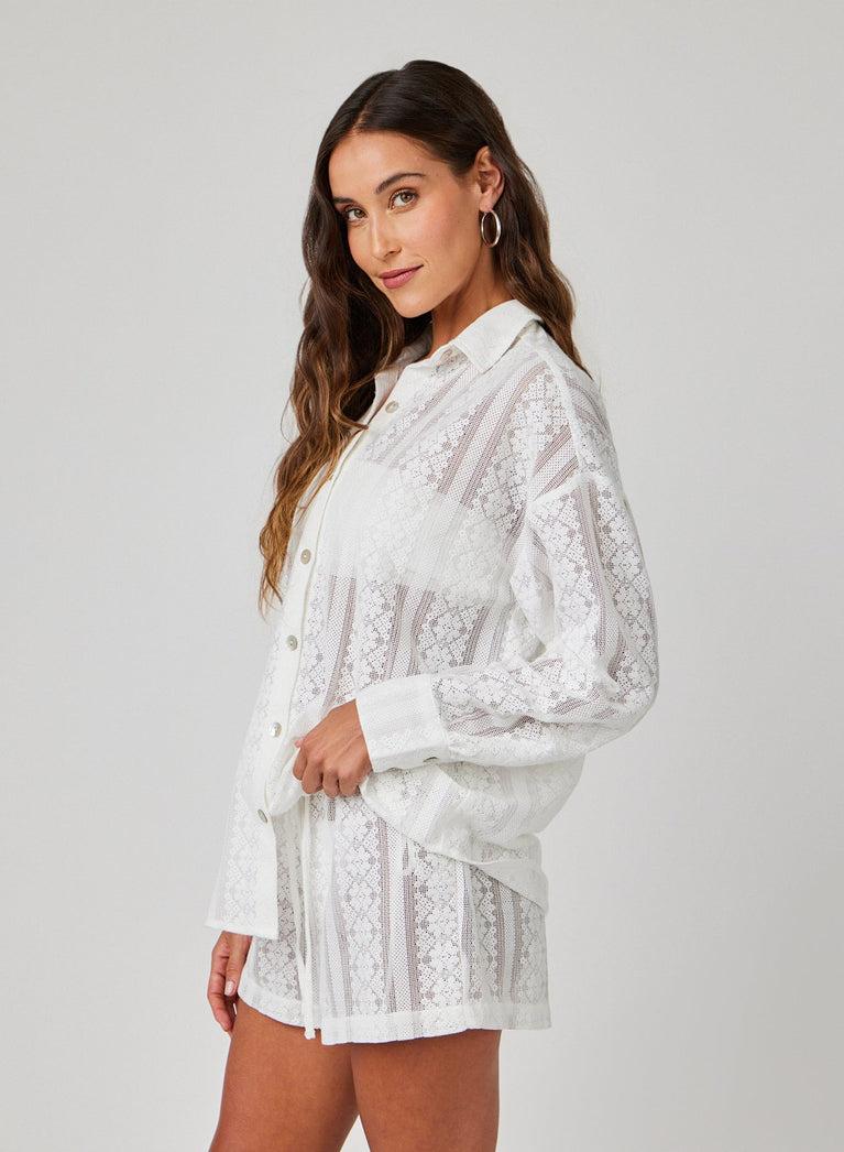 Bella Dahl Oversize Clean Shirt - Off White