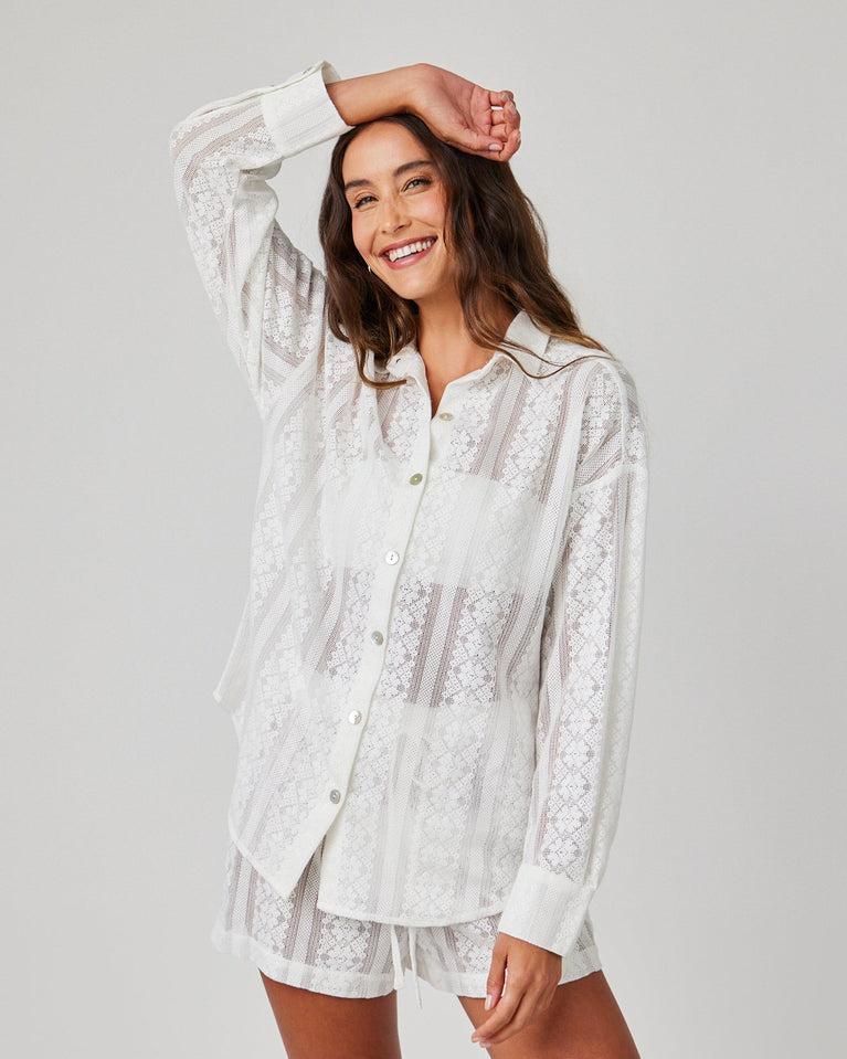 bella dahl Oversize Clean Shirt - Off White