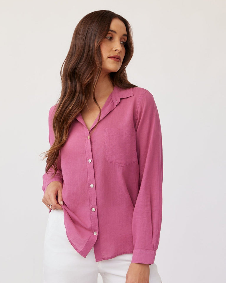 bella dahl Pocket Button Down - Amethyst Rose
