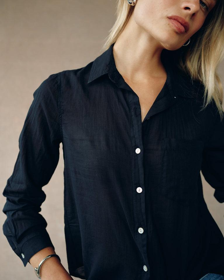 Bella Dahl Pocket Button Down - Black