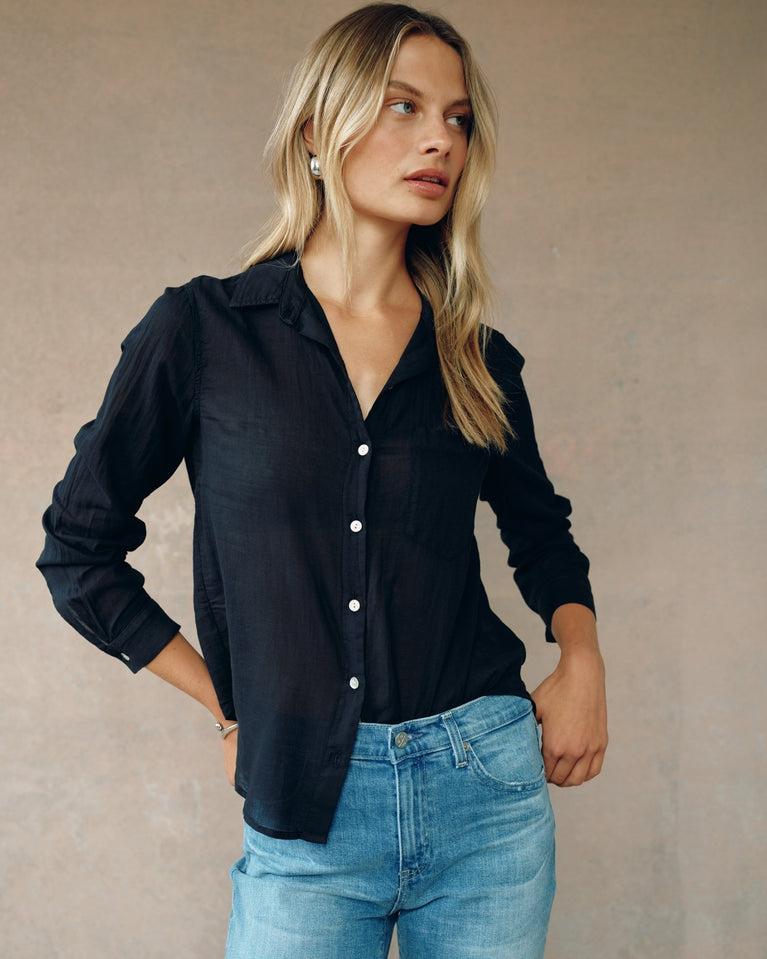 bella dahl Pocket Button Down - Black