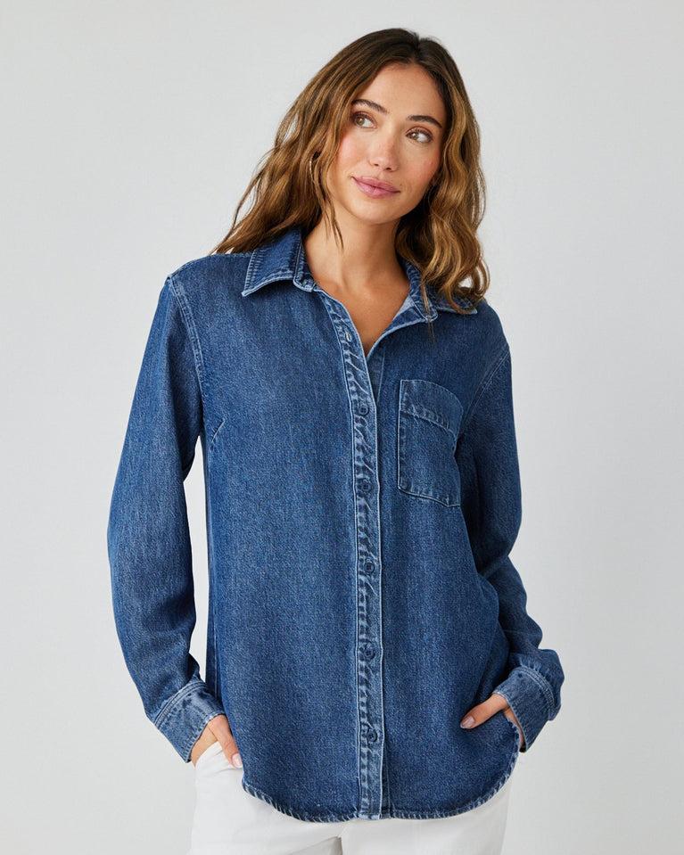 bella dahl Pocket Button Down Shirt - Horizon Wash