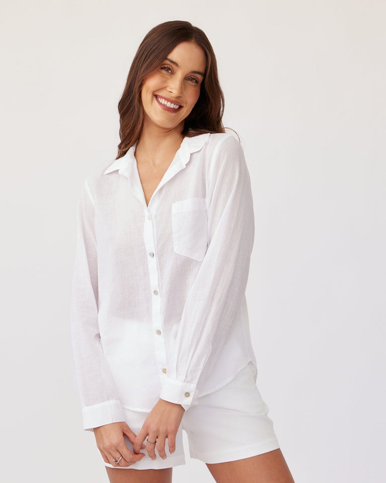 bella dahl Pocket Button Down - White