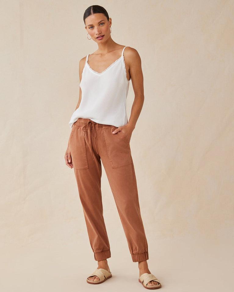bella dahl Pocket Jogger - Terracotta Brown