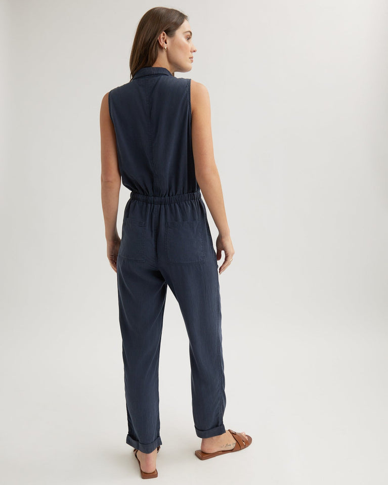 Bella Dahl Pocket Jumpsuit - Endless Sea
