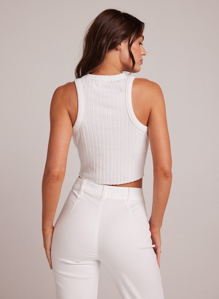 Bella Dahl Raw Edge Tank - Sand Shell