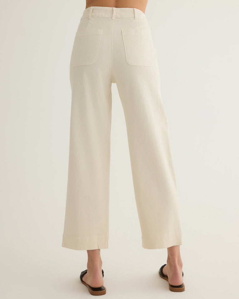 Bella Dahl Saige Wide Leg Crop - Capri Khaki