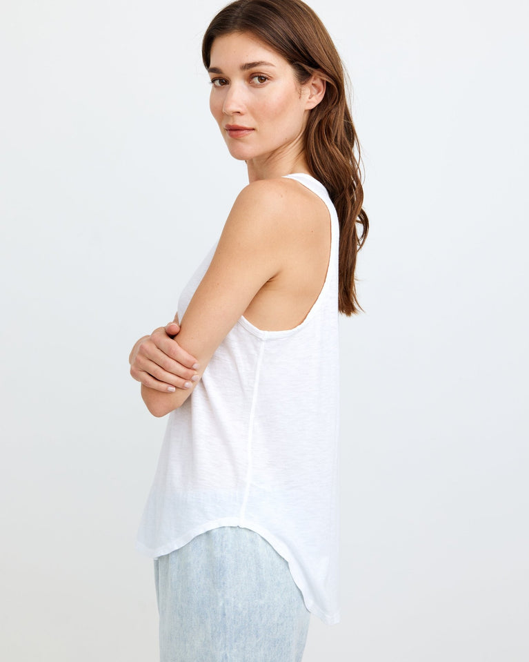 Bella Dahl Scoop Neck Tank Top - White
