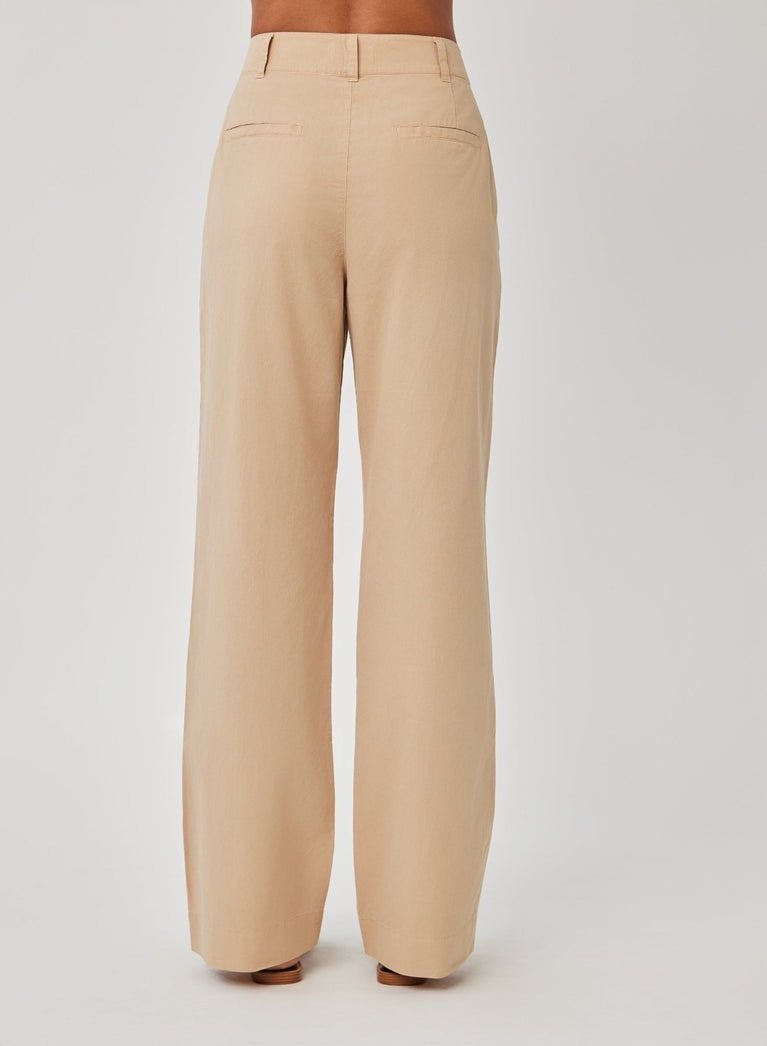 Bella Dahl Single Pleat Trouser - Kona Khaki