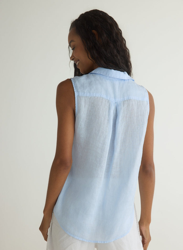 Bella Dahl Sleeveless Pullover - Blue Periwinkle