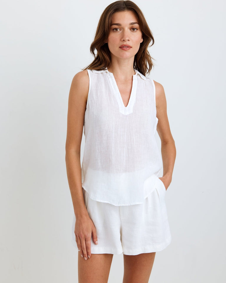 Bella Dahl Sleeveless Pullover - White